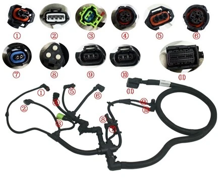 Hanzhi Forklift Parts 5332836 Arnès de cables del motor per a Cummins QSF3.8, peces OE